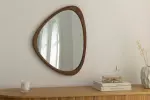 Nástěnné zrcadlo ORGANIC 65 CM ořechový vzhled Nástěnné zrcadlo ORGANIC 65 CM ořechový vzhled