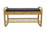 Botník ZEN-BO 100 CM bambus přírodní/tmavě šedá Botník ZEN-BO 100 CM bambus přírodní/tmavě šedá