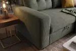 Rozkládací rohová pohovka s ÚP APARTMENT II UNI 205 CM zelená manšestr