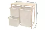 Koš na prádlo LAGOON SPA 70 CM bambus přírodní/béžová Koš na prádlo LAGOON SPA 70 CM bambus přírodní/béžová