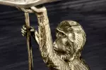 Odkládací stolek WILDLIFE MONKEY 55 CM zlatý