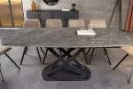 Jídelní stůl INCEPTION GREY 130-190 CM keramika rozkládací