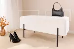 Lavice LOFT 100 CM s úložným prostorem bílá colin bouclé