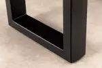 Konferenční stolek LIQUID 110 CM masiv akácie/modrý epoxidový pás