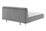 Postel MODERN BAROCCO 180x200 CM šedá samet