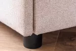 Noční stolek PARIS 55 CM s LED osvětlením béžová samet