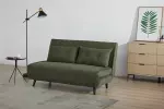Rozkládací pohovka SMART MULTIFUNCTION 140 CM zelená manšestr