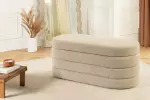 Pokojová lavice s ÚP VOQUE 115 CM taupe colin bouclé