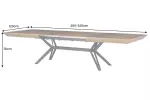 Jídelní stůl GIANT NATUR 200-320 CM ořechová dýha rozkládací