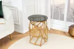 Odkládací stolek LIQUID GEOMETRIE 50 CM zlatý
