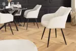 2SET jídelní židle AVIGNON 360° šampaňská béžová/černá žinylková tkanina