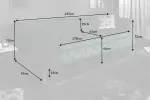 Pohovka MODERN BAROCCO 240 CM smaragdově zelená samet