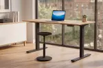 Výškově nastavitelný kancelářský stůl OAK DESK 120 CM dubový vzhled