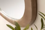 Oválné zrcadlo ORGANIC 105 CM masiv borovice