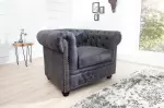 Křeslo CHESTERFIELD antik šedé