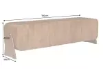 Televizní stolek BRASIL 160 CM hnědá masiv mango