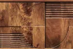Televizní stolek ART DECO II SMOKE BROWN 200 CM masiv mango