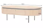 Konferenční stolek ATELIER 120 CM dubová dýha