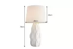 Stolní lampa ELEGANCIA 65 CM bílá keramika