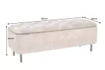 Pokojová lavice s ÚP EN VOQUE 120 CM tmavě zelená samet