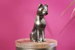 Dóza PANTHER 20 CM zlatá masiv mango