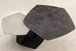 Konferenční stolek MOVEMENT GREY 130 CM keramika otočný