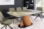 Jídelní stůl ELEMENTS TAUPE BEIGE 180-260 CM keramika rozkládací