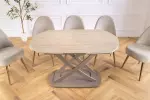 Jídelní stůl INCEPTION GREIGE 130-190 CM travertin rozkládací
