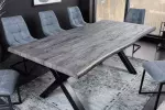 Jídelní stůl WILD 180 CM vzhled šedý divoký dub