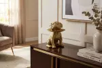 Dekorativní mísa/Pokladnička BULLDOG 32 CM zlatá