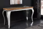 Konzolový stolek MODERN BAROCCO BARRACUDA 140 CM chrom