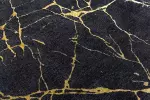 Koberec MARBLE 160x240 CM černo-zlatý
