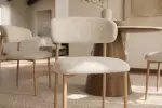 2SET jídelní židle BELFORT béžová/přírodní