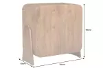 Vysoká komoda BRASIL 75 CM hnědá masiv mango