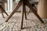 2SET jídelní židle UNIQUE taupe béžová/hnědá otočná