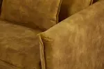 Rozkládací pohovka APARTMENT 3M 215 CM tmavě žlutá samet