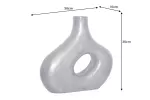 Váza RING 40 CM tmavě šedá