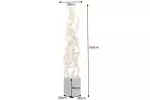 Stojací lampa VIGINE 150 CM masiv recykl