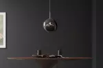Stropní svítidlo LIQUID DIAMOND 35 CM kouřová černá