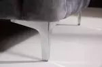 Taburet MODERN BAROCCO XL 90 CM tmavě šedý samet Taburet MODERN BAROCCO XL 90 CM tmavě šedý samet