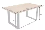 Jídelní stůl IRON CRAFT 140 CM masiv sheesham
