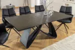 Jídelní stůl INFINITY RUST BLACK 180-220-260 CM keramika rozkládací