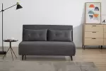 Rozkládací pohovka SMART MULTIFUNCTION 140 CM šedá manšestr