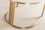 2SET židle EXTRAVAGANCIA béžová/zlatá manšestr
