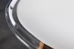 2SET jídelní židle SCANDINAVIA TRANSPARENT průhledná bílá / přírodní