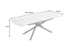 Jídelní stůl MIKADO MRAMOR 180-230 CM keramika rozkládací