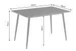 Jídelní stůl MILANO II ANTRACIT 140 CM keramika