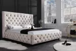 Postel CHESTERFIELD LUX 180x200 CM šampaňská samet