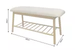 Botník ZEN-BO 90 CM bambus přírodní/béžová Botník ZEN-BO 90 CM bambus přírodní/béžová
