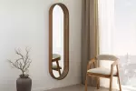 Oválné zrcadlo PORTRAIT 165 CM dýha ořech Oválné zrcadlo PORTRAIT 165 CM dýha ořech